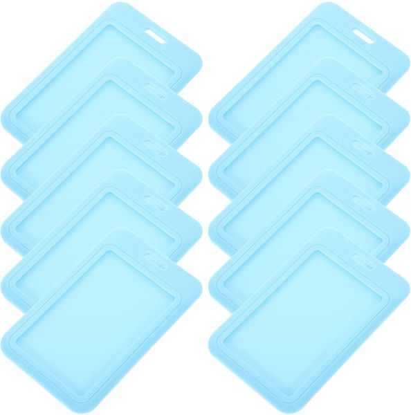 Sliding Plastic Id Badge Holder Card Sleeve Bus Card Protector