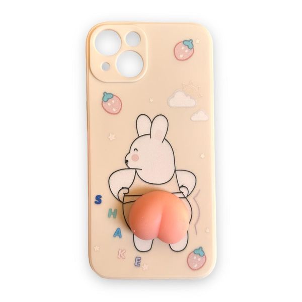 AMA Silicone Protective Case Cartoon Rabbit Decompression For iPhone 13 Pro