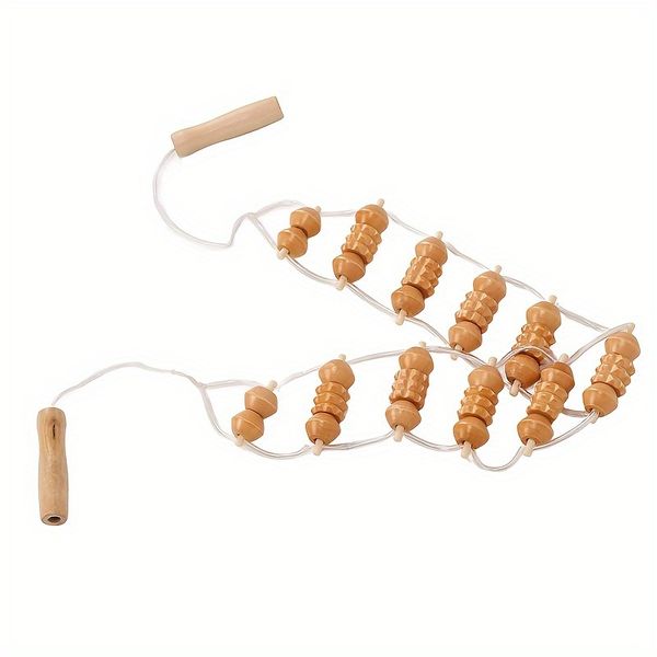 Wooden Cellulite &amp; Muscle Massage Roller