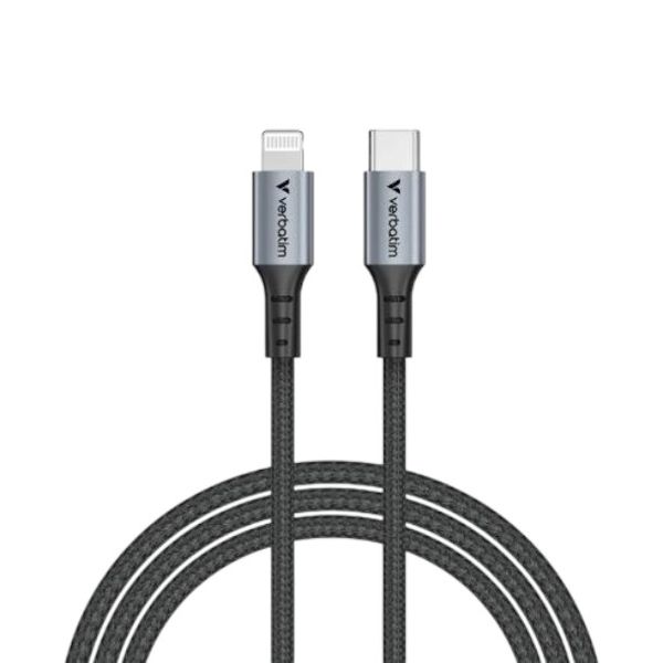 Verbatim Sync &amp; Charge Cable Usb-C To Lightning 120 Cm Max Power up to 60W