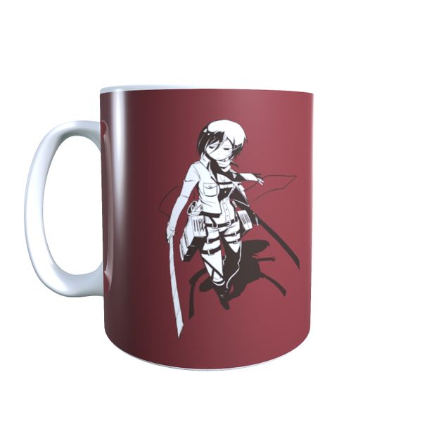 Mikasa Look Away - Attack on Titan Coffee Mug