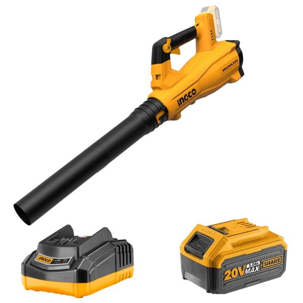 Ingco - Lithium Ion Cordless Blower with Charger and 5.0Ah Battery