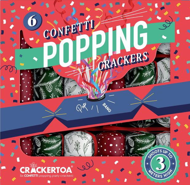 Holly &amp; Ivy Christmas Crackers - Crackertoa Traditional Sprigs