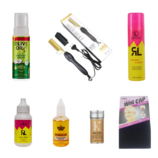 Hair Wig Installation Frontal Combo-Hot Comb