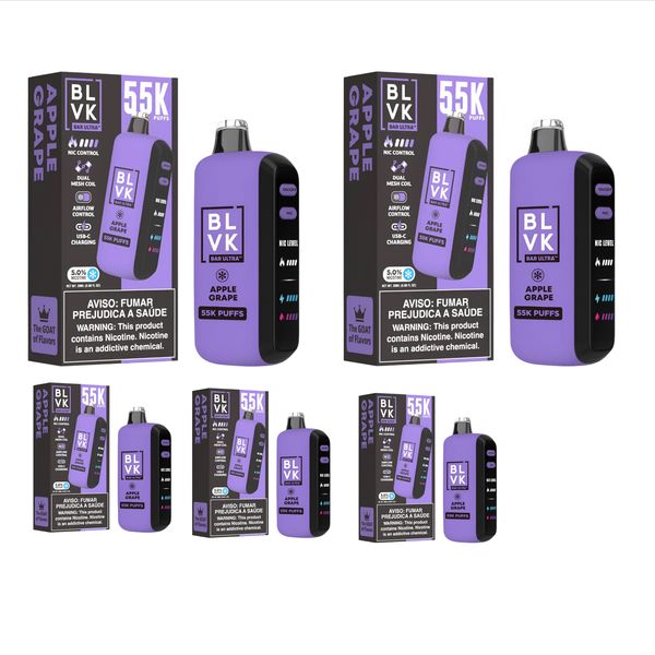 BLVK Ultra 55k Disposable Vape - Apple Grape (Pack of 5)