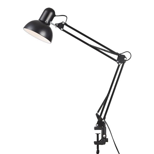 Adjustable Metal Desk Lamp with Clamp Folding Arm LED Table Lamp