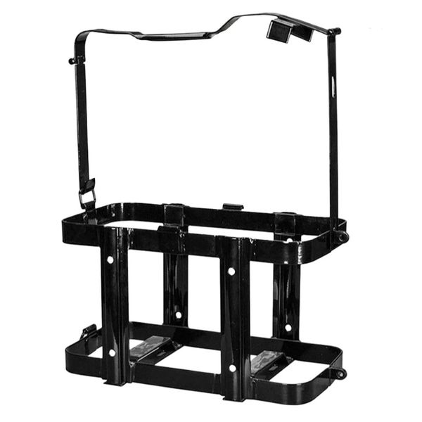 Tool Adjustable Durable Metal Fuel Tank/Can Holder Rack - 39cm
