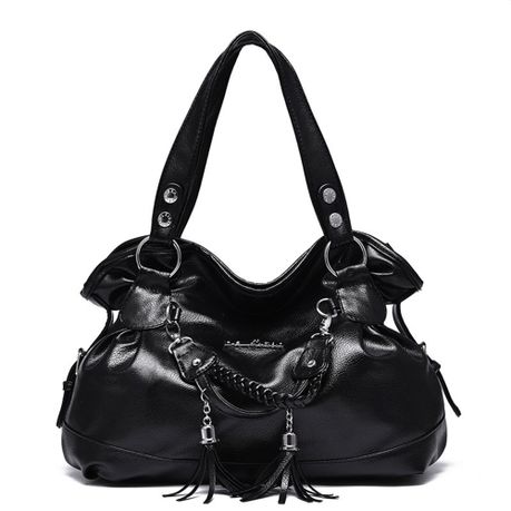 Black leather outlet satchel handbags