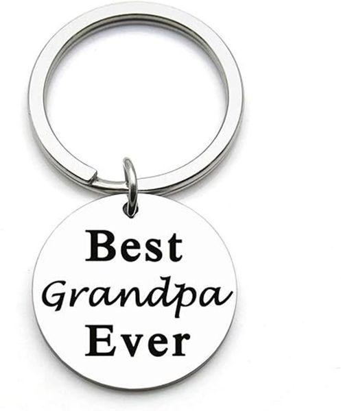Keyring for best grandpa perfect gift for Christmas, Fathers Day, Birthday,