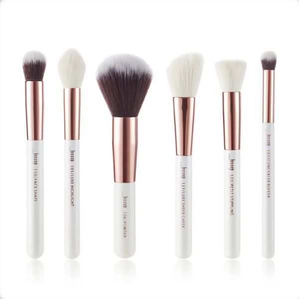 Pearl White/Rose Gold Professional Makeup Brush Set