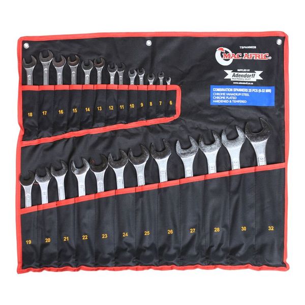 25 Pieces Combination Spanner Set