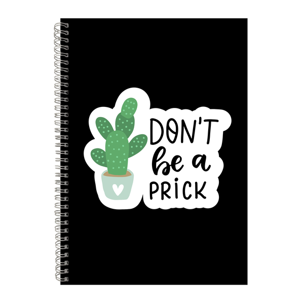 Prick A4 Notebook Pad Succulant Lovers Trendy Graphic Birthday Present 027