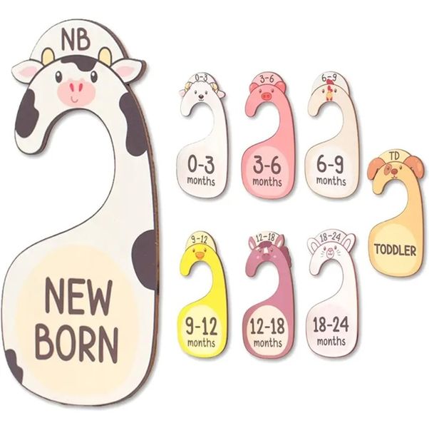 8 Farm animals clothing dividers clothes organizer baby shower gift nursery