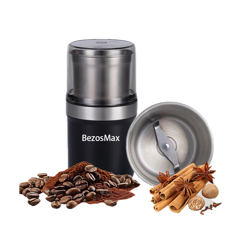 BezosMax Electric Herb & Spice Grinder, Adjustable Coffee Grinder 3.5 oz