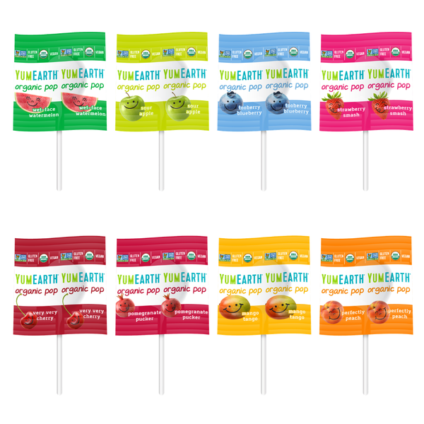 YumEarth Organic Lollipops - Variety 8 Pack
