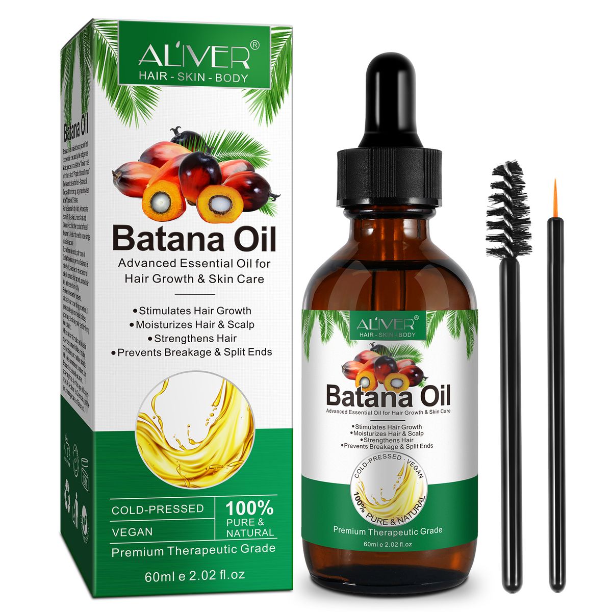 Batana Oil for Hair Growth & Skin Care 60ml