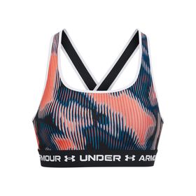 Under Armour Women's Armour Mid Crossback Printed Sports Bra - Bubble Peach, Shop Today. Get it Tomorrow!