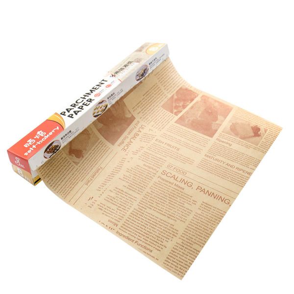 Baking Paper,Non-Stick Baking Sheet,Parchment Paper Roll -30cm X 8m - Brown