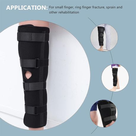 Knee Stabilizer immobilizer Breathable Straight leg Fixation Full Leg Brace, Shop Today. Get it Tomorrow!