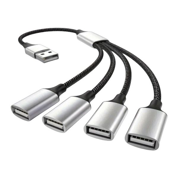 USB C Hub 4-Port OTG Adapter Compatible with MacBook PC Laptop