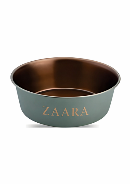 Zaara Feeding Stainless Steel Pet Bowl (L)- 2.7litre 2 pack