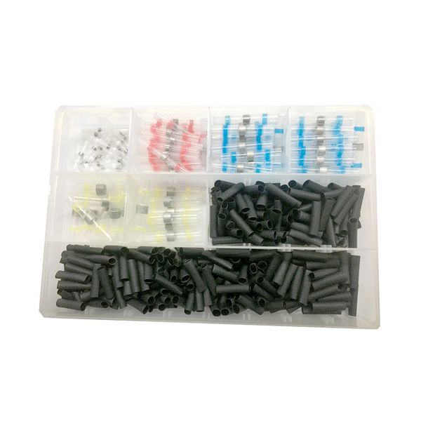 500 Piece Waterproof Solder Seal Sleeves Heat Shrink Butt Wire Connectors