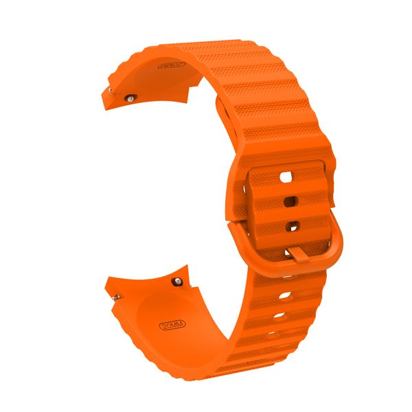Weave Silicone Strap Compatible With Samsung Galaxy Watch 4/5/6/7- Orange