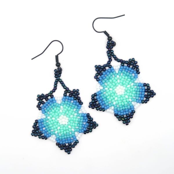 Handmade Boho Huichol Beaded Earrings