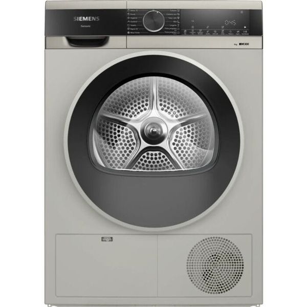 Siemens WP41G0XZA - iQ300 Condenser Tumble Dryer - 9kg Silver inox