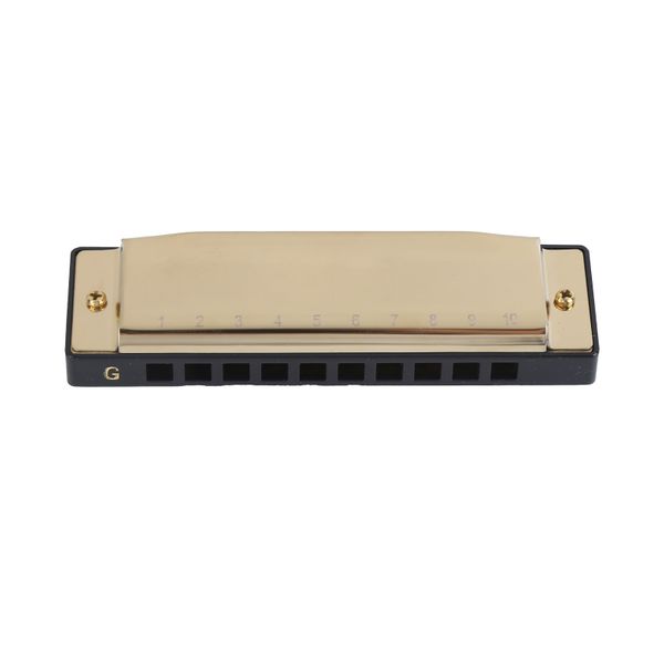G Key Harmonica 10 Hole 20 Tone Wind Instrument with Box