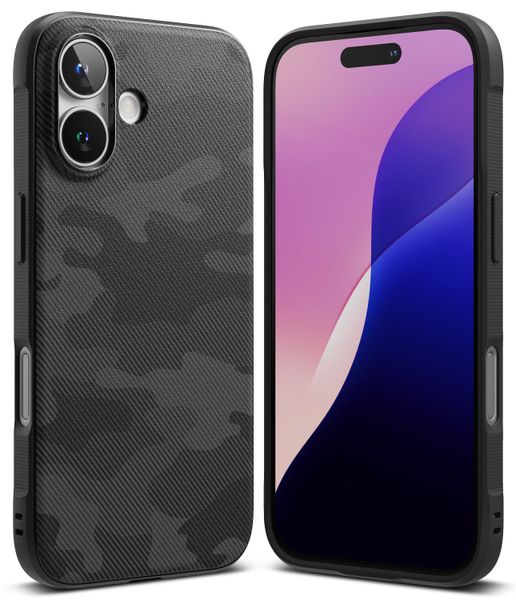 Onyx Compatible with iPhone 16 Plus Military-Grade Slim Protective Case - Camo Black