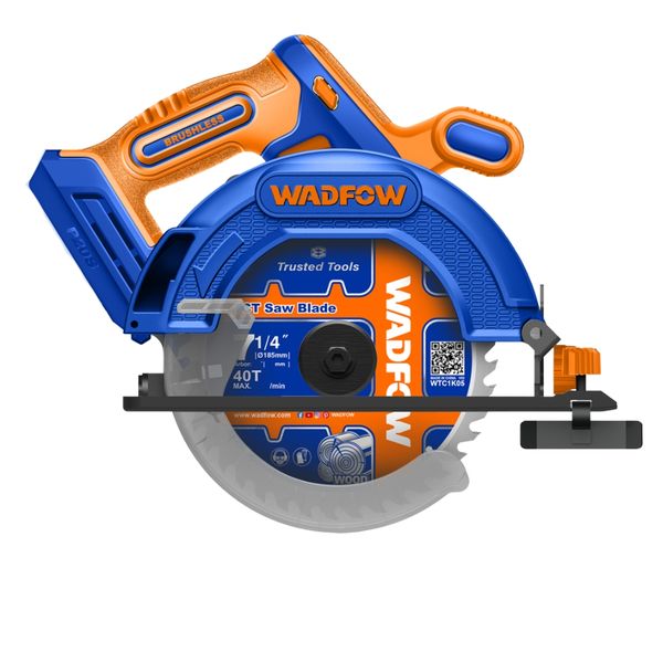Wadfow - Cordless Brushless (20V) Circular Saw (165mm /6-1/2") - Tool Only