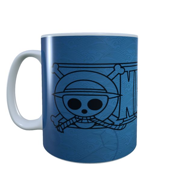 Once Piece Logo Blue - One Piece Coffee Mug