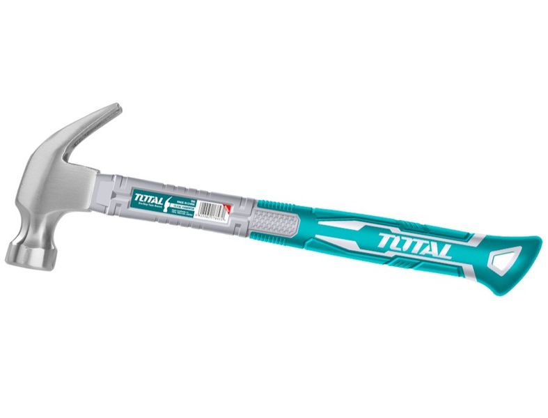 Total Tools 560g Claw Hammer with Fibre Glass Handle