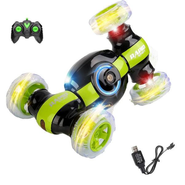 Stunt Light Remote Control Car Toy Car for Boys 360 Winding Machine