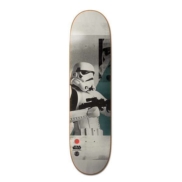 Element Star Wars Storm Trooper Skateboard Deck - Grey - 8.25 X 31.875 Street
