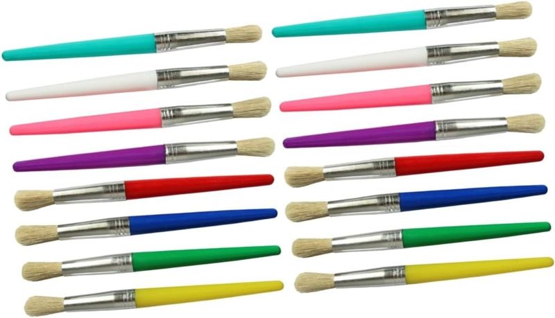 16pcs Painting Bristle Art Brush Set Oil Painting Brush Set Fine Detailing