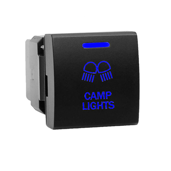 Replacement Camp Lights Push Button Switch Compatible with Toyota - 22x22mm