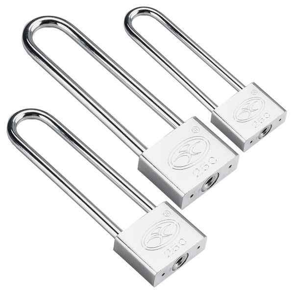 Tool Multi Size Stainless Long Beam U-Shaped Bike Padlock Set of 3