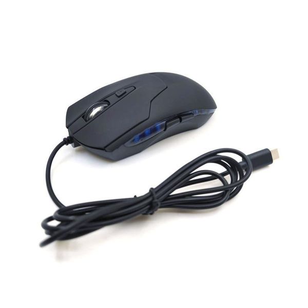 TUFF-LUV USB-C Wired Mouse - Black 1.5 Meter Cable - 1 Year Warranty