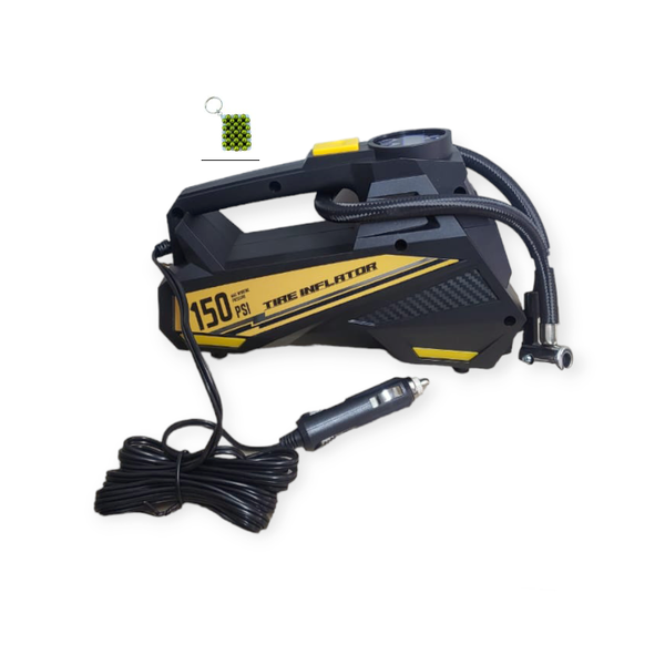 Digital Display Inflatable Air Pump &amp; Key Holder