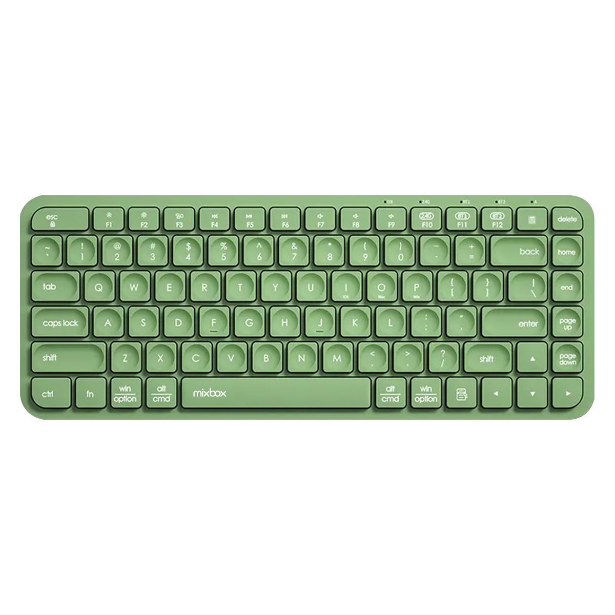 Mix Box V200 Wireless Bluetooth Keyboard Membrane Keyboard-Green