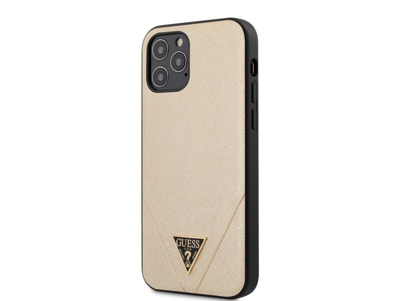 Guess Hard Cover PU Saffiano V Stitch for iPhone 12