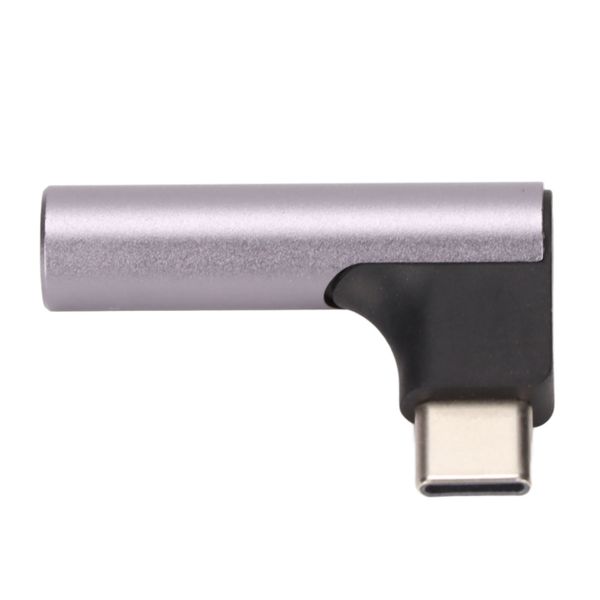 Type C to 3.5mm Headphone Adapter DAC Chip Support 32bit 384KHz Gray