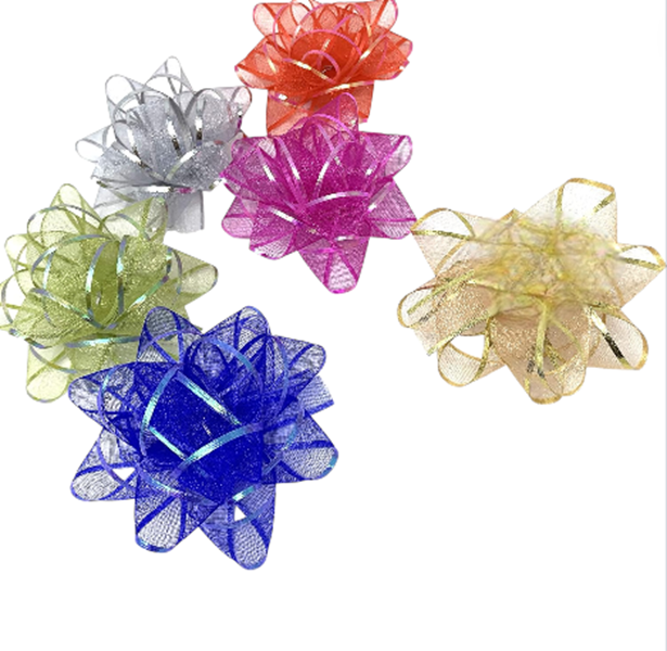 5cm Chiffon Finish Gift Bows x 6