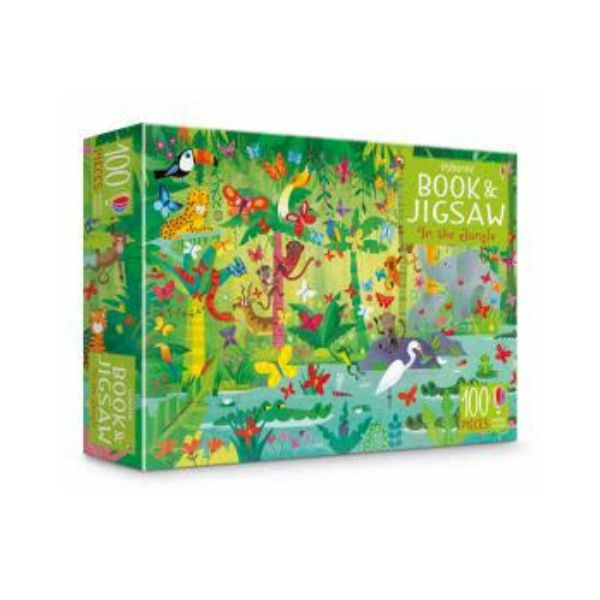 Usborne Book & Jigsaw Puzzle In The Jungle 100 Piece Shop Today. Get