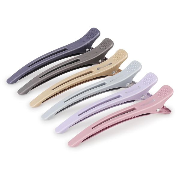 6Piece Professional Hair Clips for Styling Sectioning, Anti-Slip No-Trace