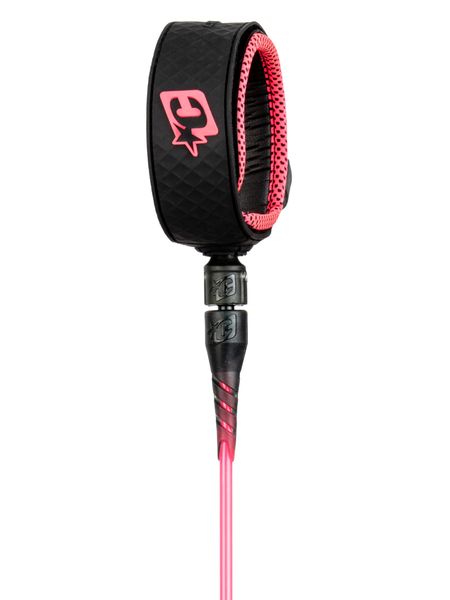 Creatures Lite 6 Surfboard Leash - Pink Black