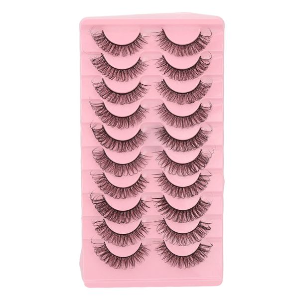 10 Pairs False Eyelashes Set Reusable 3D Multi Layer Fake Eye Lashes Type 3