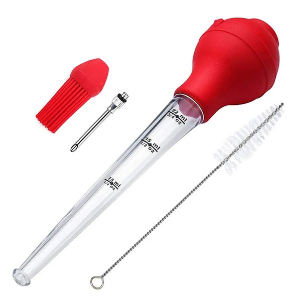 Roaster Turkey Baster with Baster Needle &amp; Sauce Brush for Cooking Baking